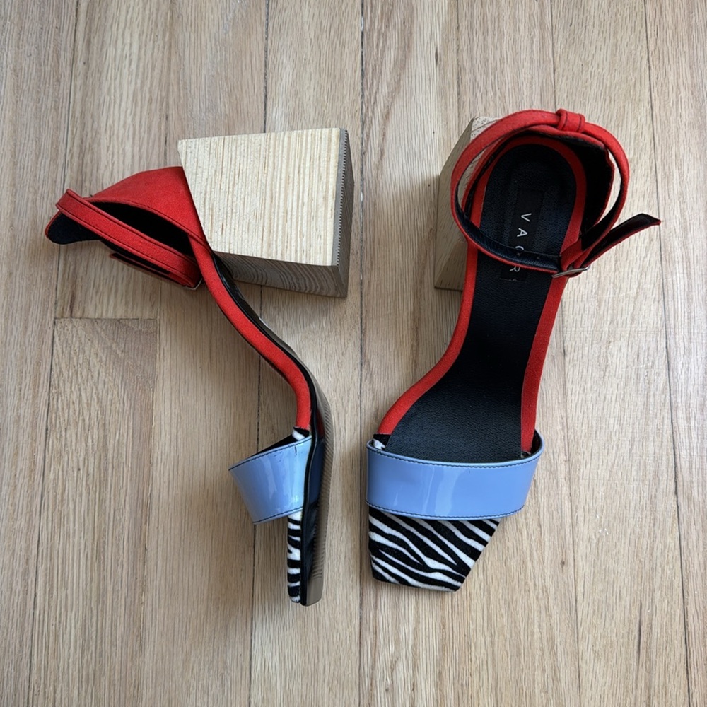 Handmade VACR Block Sandals - Picture 4 of 5